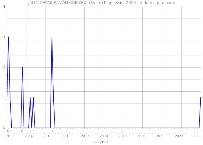 JULIO CESAR PAVÓN QUIROGA (Spain) Page visits 2024 