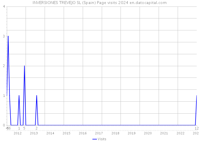 INVERSIONES TREVEJO SL (Spain) Page visits 2024 