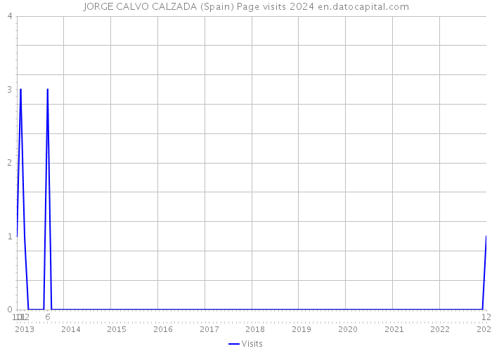 JORGE CALVO CALZADA (Spain) Page visits 2024 