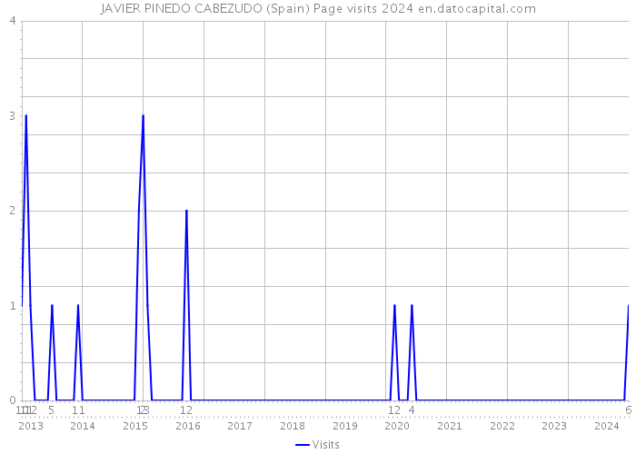 JAVIER PINEDO CABEZUDO (Spain) Page visits 2024 