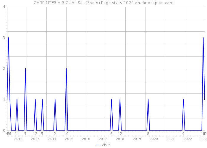 CARPINTERIA RIGUAL S.L. (Spain) Page visits 2024 