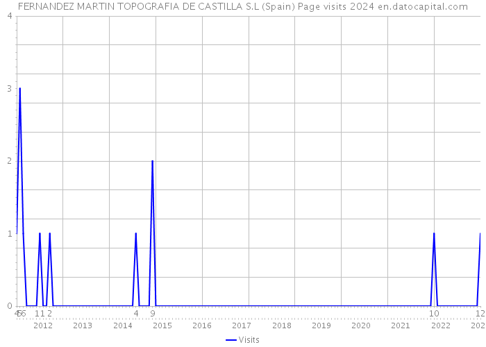 FERNANDEZ MARTIN TOPOGRAFIA DE CASTILLA S.L (Spain) Page visits 2024 
