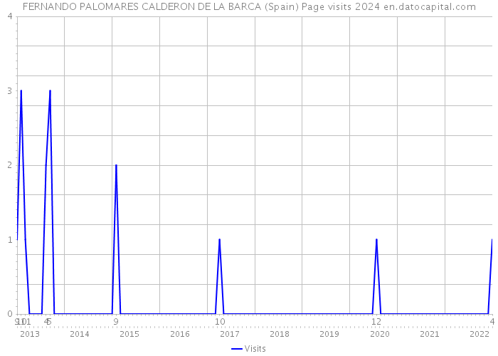 FERNANDO PALOMARES CALDERON DE LA BARCA (Spain) Page visits 2024 