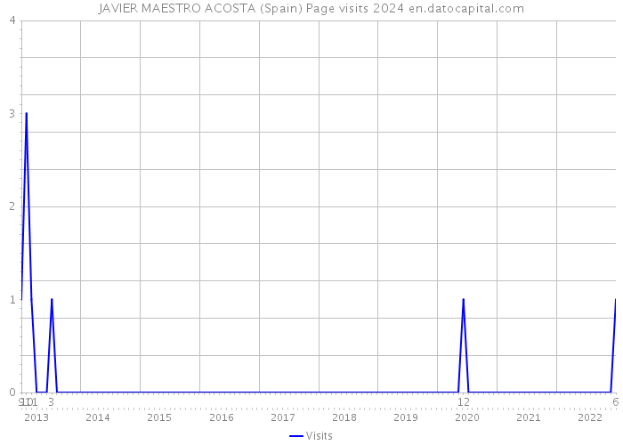 JAVIER MAESTRO ACOSTA (Spain) Page visits 2024 