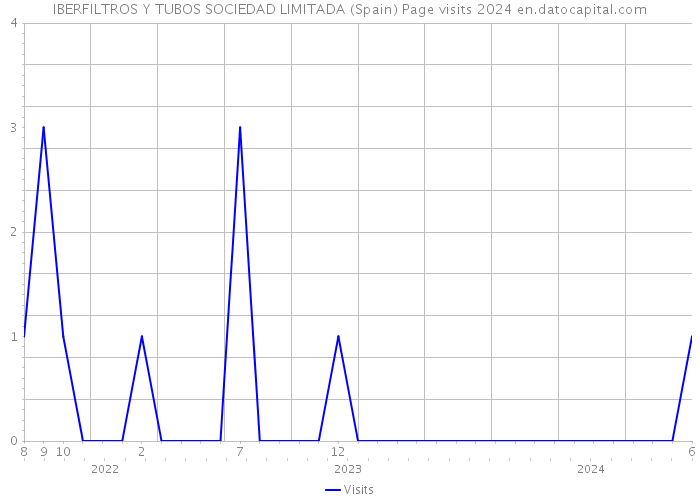 IBERFILTROS Y TUBOS SOCIEDAD LIMITADA (Spain) Page visits 2024 