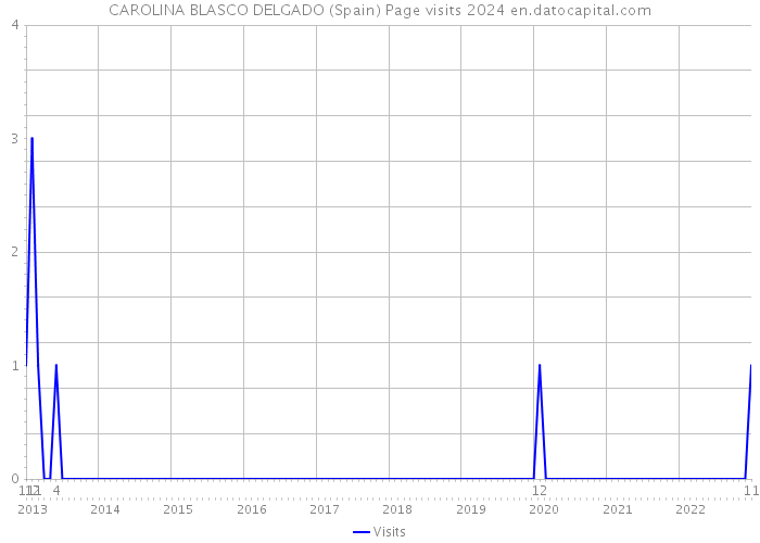 CAROLINA BLASCO DELGADO (Spain) Page visits 2024 