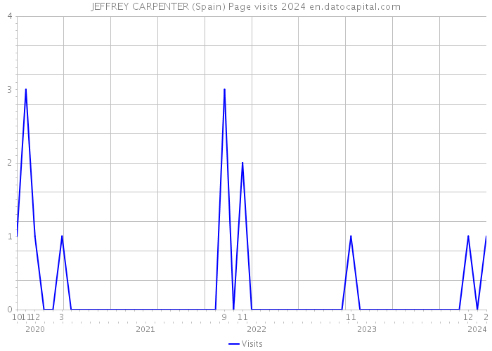 JEFFREY CARPENTER (Spain) Page visits 2024 