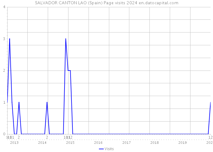 SALVADOR CANTON LAO (Spain) Page visits 2024 