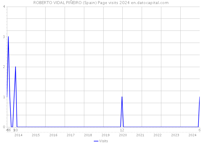 ROBERTO VIDAL PIÑEIRO (Spain) Page visits 2024 