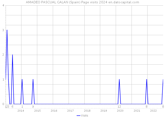 AMADEO PASCUAL GALAN (Spain) Page visits 2024 