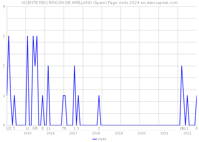 VICENTE REIG RINCON DE ARELLANO (Spain) Page visits 2024 