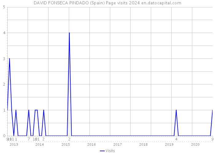 DAVID FONSECA PINDADO (Spain) Page visits 2024 