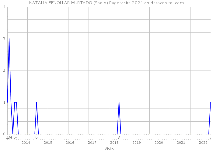 NATALIA FENOLLAR HURTADO (Spain) Page visits 2024 