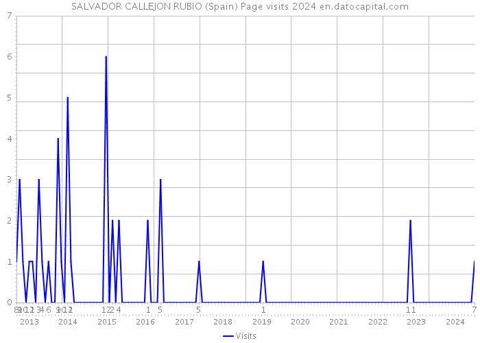 SALVADOR CALLEJON RUBIO (Spain) Page visits 2024 