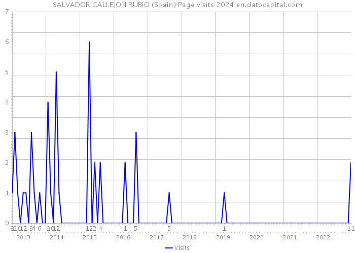 SALVADOR CALLEJON RUBIO (Spain) Page visits 2024 