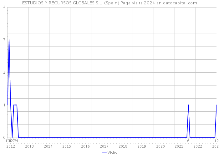 ESTUDIOS Y RECURSOS GLOBALES S.L. (Spain) Page visits 2024 