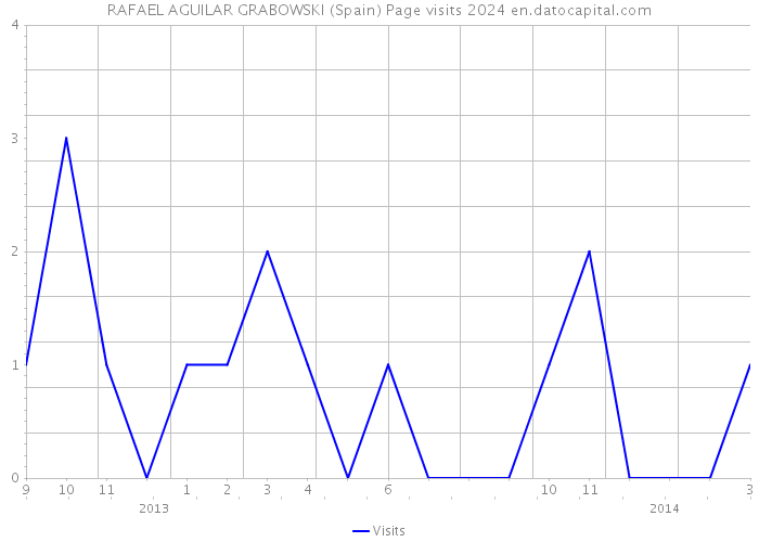 RAFAEL AGUILAR GRABOWSKI (Spain) Page visits 2024 