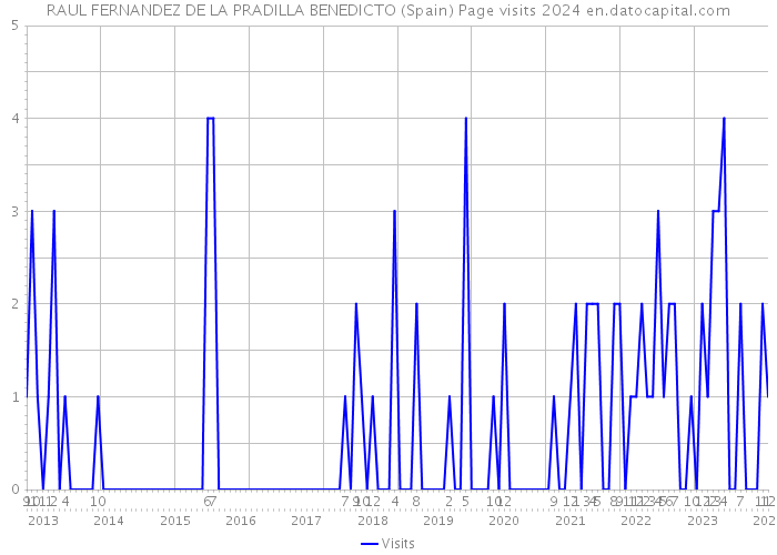 RAUL FERNANDEZ DE LA PRADILLA BENEDICTO (Spain) Page visits 2024 