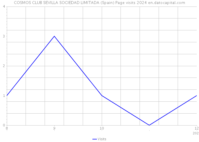 COSMOS CLUB SEVILLA SOCIEDAD LIMITADA (Spain) Page visits 2024 