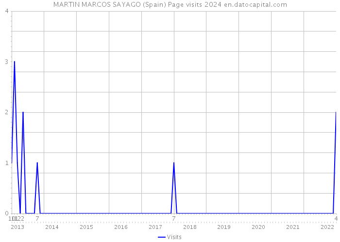 MARTIN MARCOS SAYAGO (Spain) Page visits 2024 