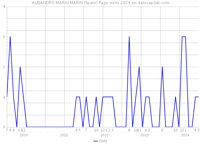 ALEJANDRO MARIN MARIN (Spain) Page visits 2024 