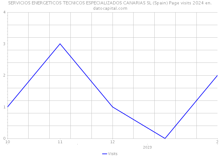SERVICIOS ENERGETICOS TECNICOS ESPECIALIZADOS CANARIAS SL (Spain) Page visits 2024 