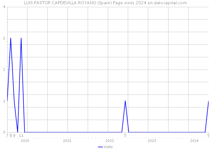 LUIS PASTOR CAPDEVILLA ROYANO (Spain) Page visits 2024 