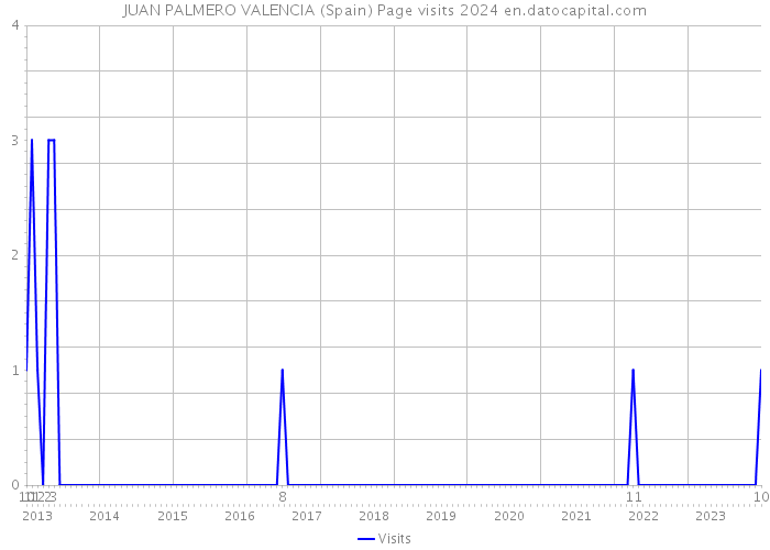 JUAN PALMERO VALENCIA (Spain) Page visits 2024 