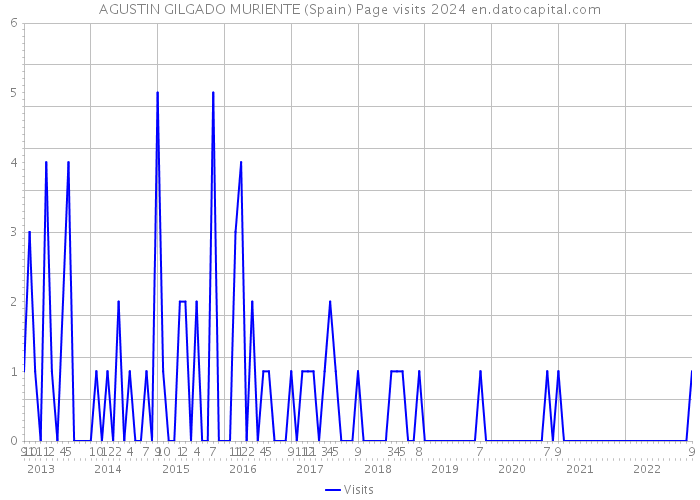 AGUSTIN GILGADO MURIENTE (Spain) Page visits 2024 
