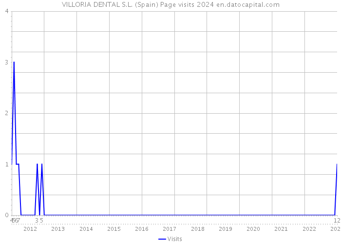VILLORIA DENTAL S.L. (Spain) Page visits 2024 