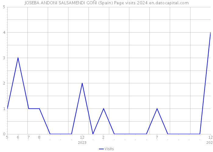 JOSEBA ANDONI SALSAMENDI GOÑI (Spain) Page visits 2024 