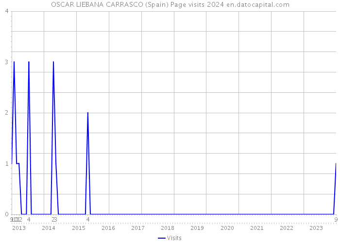 OSCAR LIEBANA CARRASCO (Spain) Page visits 2024 