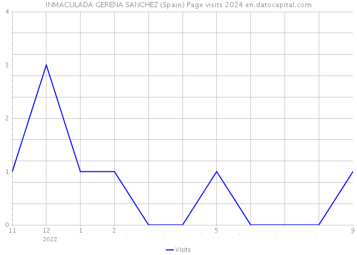 INMACULADA GERENA SANCHEZ (Spain) Page visits 2024 