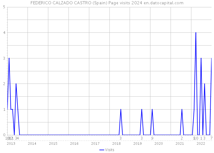 FEDERICO CALZADO CASTRO (Spain) Page visits 2024 