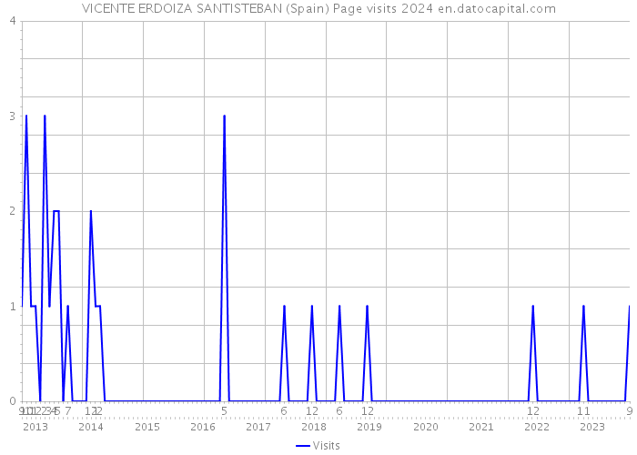 VICENTE ERDOIZA SANTISTEBAN (Spain) Page visits 2024 