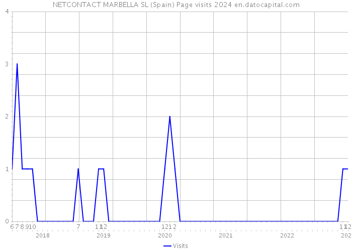 NETCONTACT MARBELLA SL (Spain) Page visits 2024 