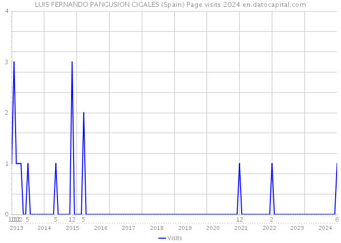LUIS FERNANDO PANGUSION CIGALES (Spain) Page visits 2024 