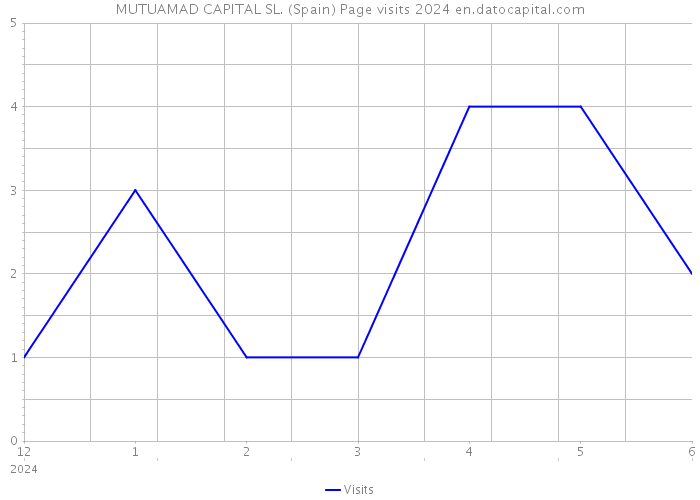 MUTUAMAD CAPITAL SL. (Spain) Page visits 2024 