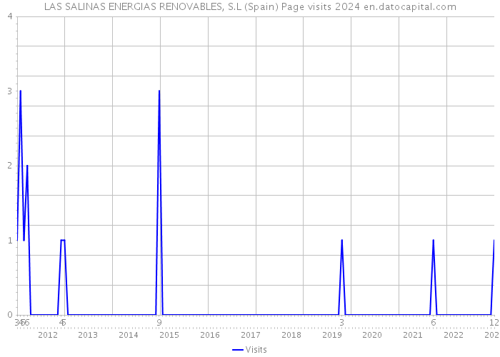 LAS SALINAS ENERGIAS RENOVABLES, S.L (Spain) Page visits 2024 