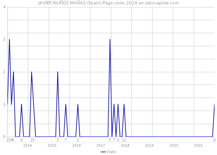 JAVIER MUÑOZ MAÑAS (Spain) Page visits 2024 