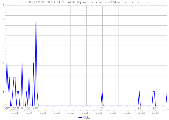 SPRINGFLEX SOCIEDAD LIMITADA. (Spain) Page visits 2024 