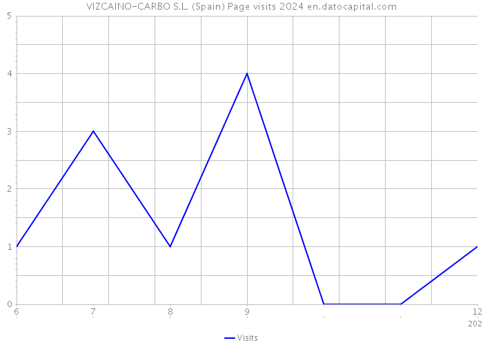 VIZCAINO-CARBO S.L. (Spain) Page visits 2024 