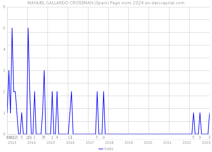 MANUEL GALLARDO CROSSMAN (Spain) Page visits 2024 