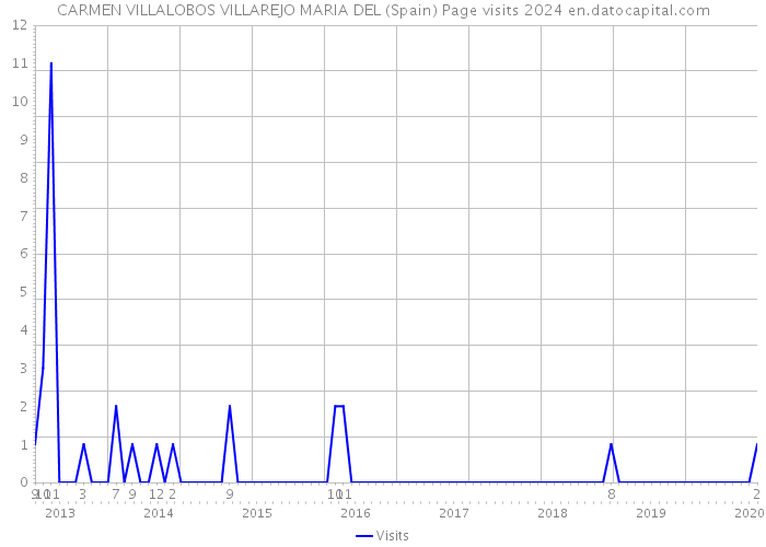 CARMEN VILLALOBOS VILLAREJO MARIA DEL (Spain) Page visits 2024 