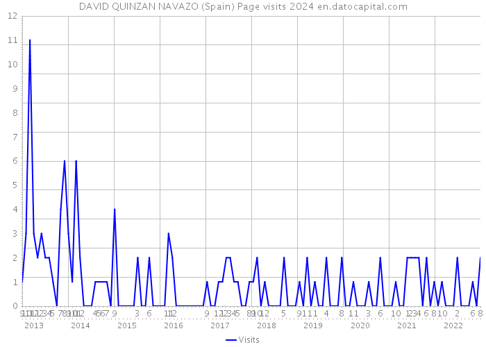 DAVID QUINZAN NAVAZO (Spain) Page visits 2024 