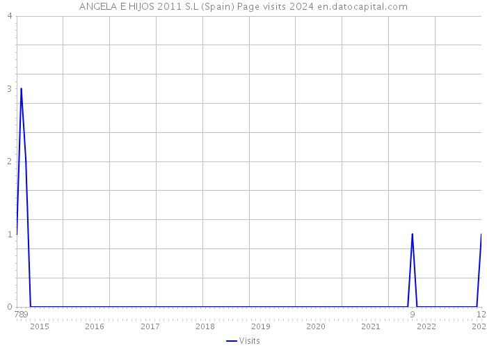 ANGELA E HIJOS 2011 S.L (Spain) Page visits 2024 