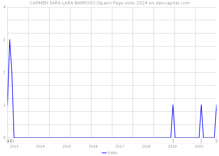CARMEN SARA LARA BARROSO (Spain) Page visits 2024 