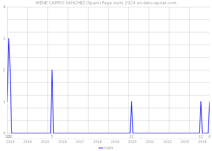 IRENE CARPIO SANCHEZ (Spain) Page visits 2024 