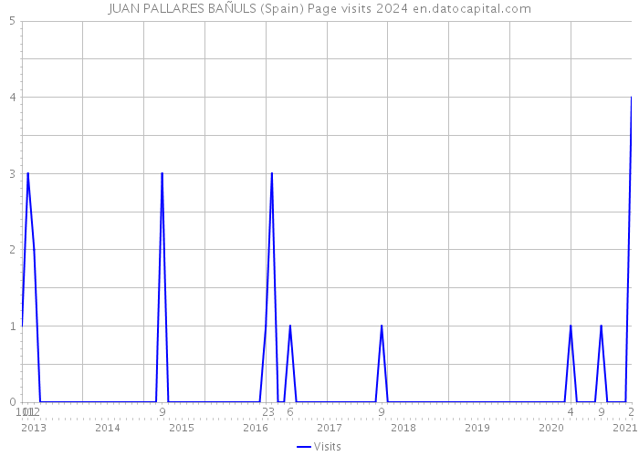 JUAN PALLARES BAÑULS (Spain) Page visits 2024 
