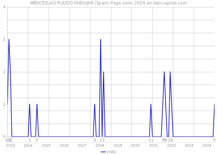 WENCESLAO PULIDO ANDUJAR (Spain) Page visits 2024 